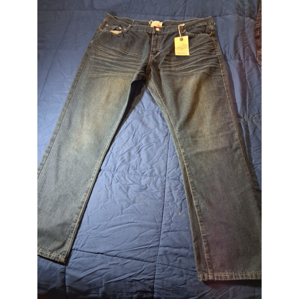 Vintage Brooklyn Xpress Mens Baggy Denim Color Block Size 46/33 Retail $65